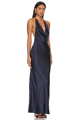 Runaway The Label Posey Maxi Dress in Navy