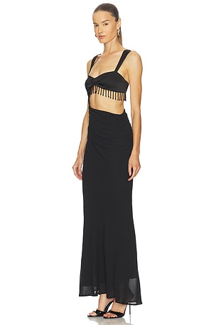 Runaway The Label Alzona Maxi Dress in Black. Size XS. Also