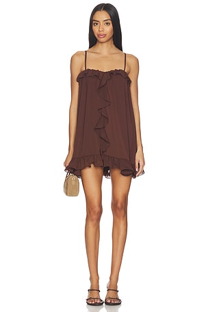 Kristia Flounce Ruffle Mini Dress Runaway The Label