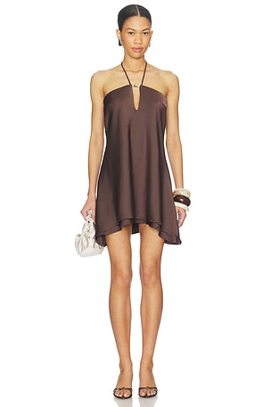 Freya Flowy Halter Mini Dress Runaway The Label