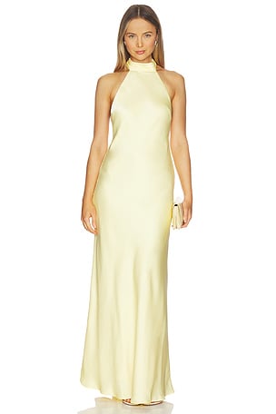 Arabelle High Neck Maxi Dress Runaway The Label