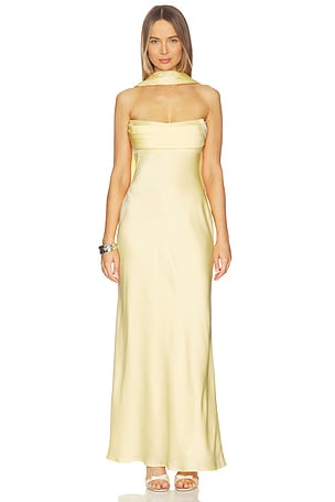 Madeleine Strapless Maxi Dress Runaway The Label