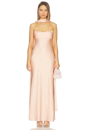 Madeleine Strapless Maxi Dress Runaway The Label