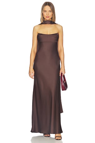 Madeleine Strapless Maxi Dress Runaway The Label