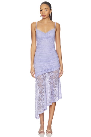 Dia Asymmetrical Hem Midi Dress Runaway The Label