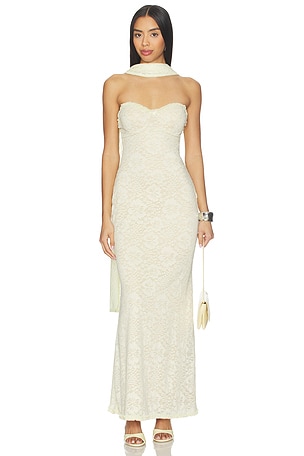 Amana Strapless Scarf Maxi Dress Runaway The Label