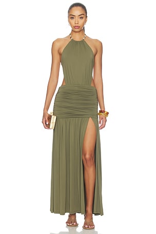 Imelda High Neck Maxi Dress Runaway The Label