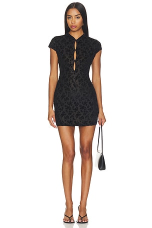 Lucie Mandarin Collar Mini Dress Runaway The Label