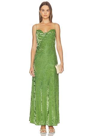 Lyssa Cowl Cross Back Maxi Dress Runaway The Label