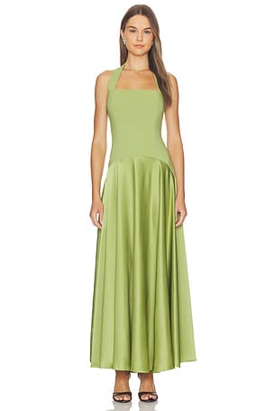 VESTIDO LONGO COM DECOTE QUADRADO ODINA  Runaway The Label