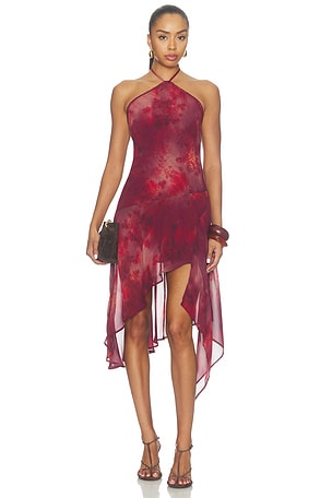 Angeline Handkerchief Mini Dress Runaway The Label
