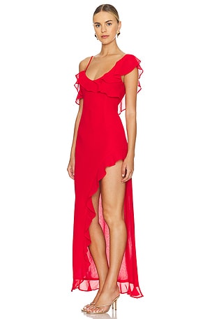 Runaway The Label DALIA Maxi Dress in Red