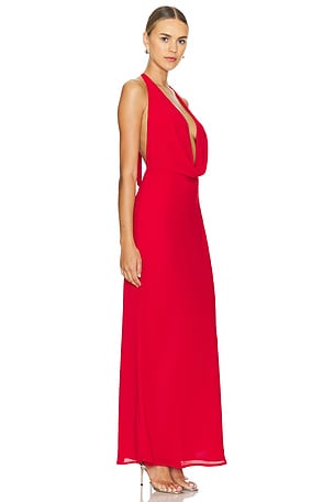 Runaway The Label Lexie Maxi Dress in Red