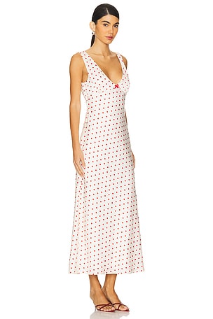Runaway The Label Livi Midi Dress in White