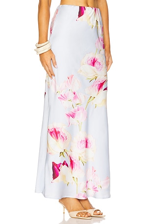 Runaway The Label Verity Maxi Skirt in Baby Blue