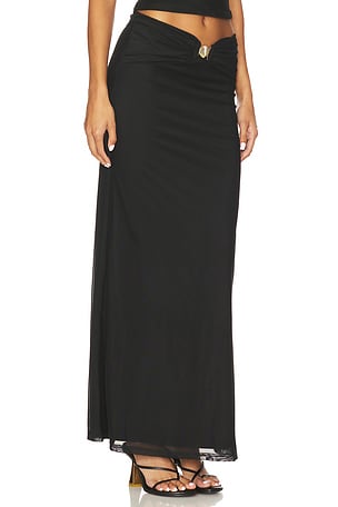 Runaway The Label - Rikki Maxi Skirt in Black