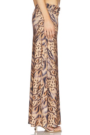 Runaway The Label Keeley Maxi Skirt in Brown