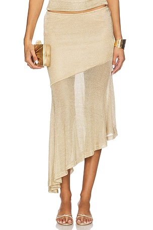 Elaine Flounce Midi Skirt Runaway The Label
