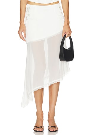 Emberly Midi Flounce Skirt Runaway The Label