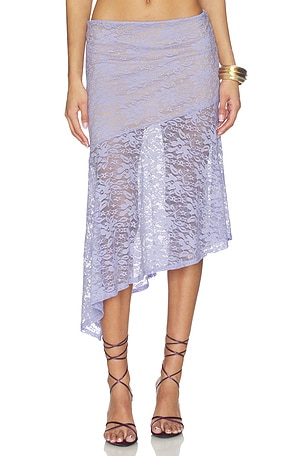Ava Flounce Midi Skirt Runaway The Label
