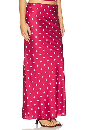 Runaway The Label Blaine Maxi Skirt in Red