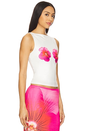 Runaway The Label Primrose Top in White