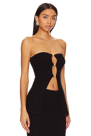 Runaway The Label Taya Top in Black