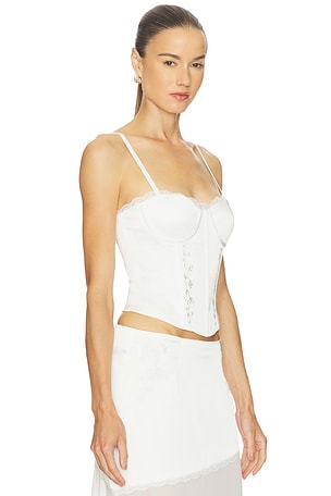Runaway The Label Emberly Bustier in White