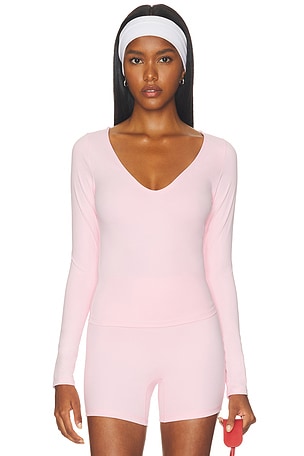 Zelda Low V-neck Long Sleeve Top Runaway The Label