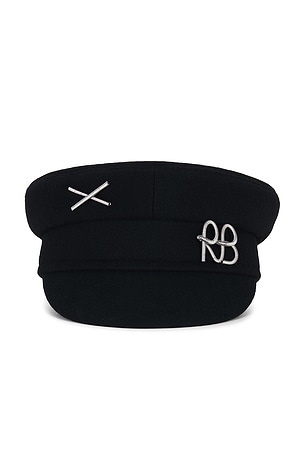 Logo Embellished Baker Boy Cap Ruslan Baginskiy