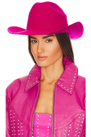 Authentic Ruslan Baginskiy Fuchsia Felt Cowboy Hat Ruslan Baginskiy Felt Cowboy hat Ruslan Baginskiy main image 4