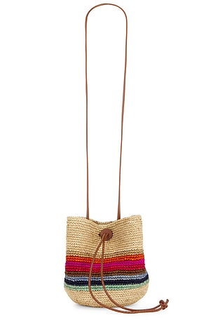 Ruslan Baginskiy Striped Pouch Bag in Neutral