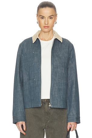 Corduroy Collar Denim Jacket REVOLVE x JJ