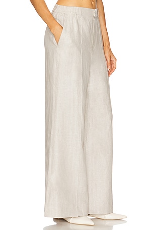 REVOLVE x JJ Wide-Leg Pants in Light Grey. Size S. Also