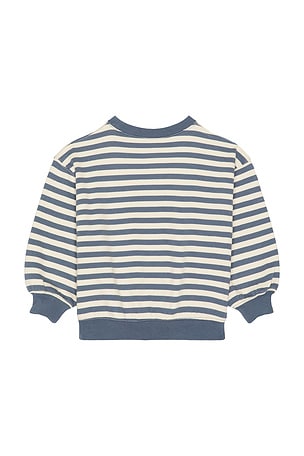 Rylee + Cru Oversized Crew Sweater in White