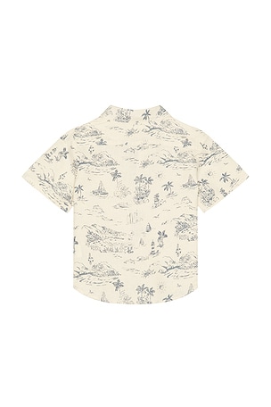 Rylee + cru camisa manga corta en color crema