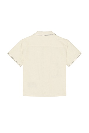 Rylee + Cru Lapel Collar Shirt in Cream