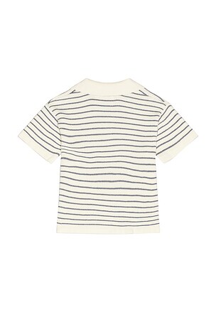 Rylee + Cru TOP POLO CHANDLER en Beige,Marine