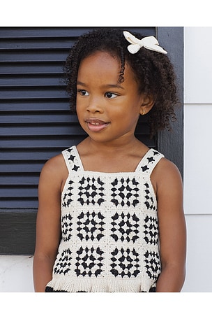 Rylee + Cru ENSEMBLE SHORT ET TOP KIRA en Noir,Blanc