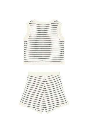 Rylee + Cru Knit Vest Set in Blue