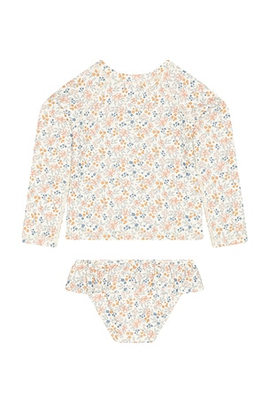 Rylee + Cru Rashguard Girls Set in Blush