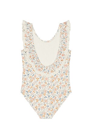 Rylee + cru traje de baño margaret en color rubor