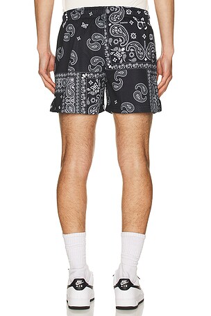 Ryoko Rain Original Paisley Shorts in Black