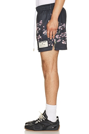 Ryoko Rain Cherry Blossom Shorts in Black