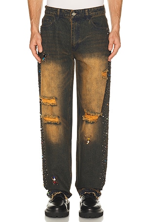 Vintage Washed Stutted Jeans Ryoko Rain