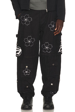 Convertible Quilted Cargo Pants Ryoko Rain