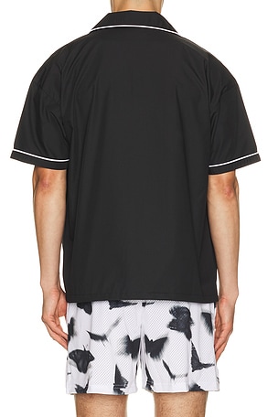 Ryoko Rain Mechanic Button Up Shirt in Black