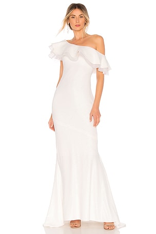 RACHEL ZOE Lizette Gown in White