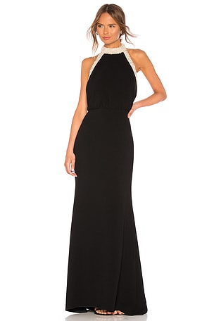 RACHEL ZOE Alison Gown in Black | REVOLVE