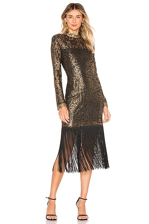 RACHEL ZOE Hunter Dress in Black & Gold | REVOLVE RACHEL ZOE Hunter Dress in Black & Gold | REVOLVE